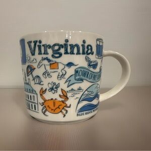 Starbucks Been There Series Virginia Mug Coffee & Tea 2019 Blue Interior
